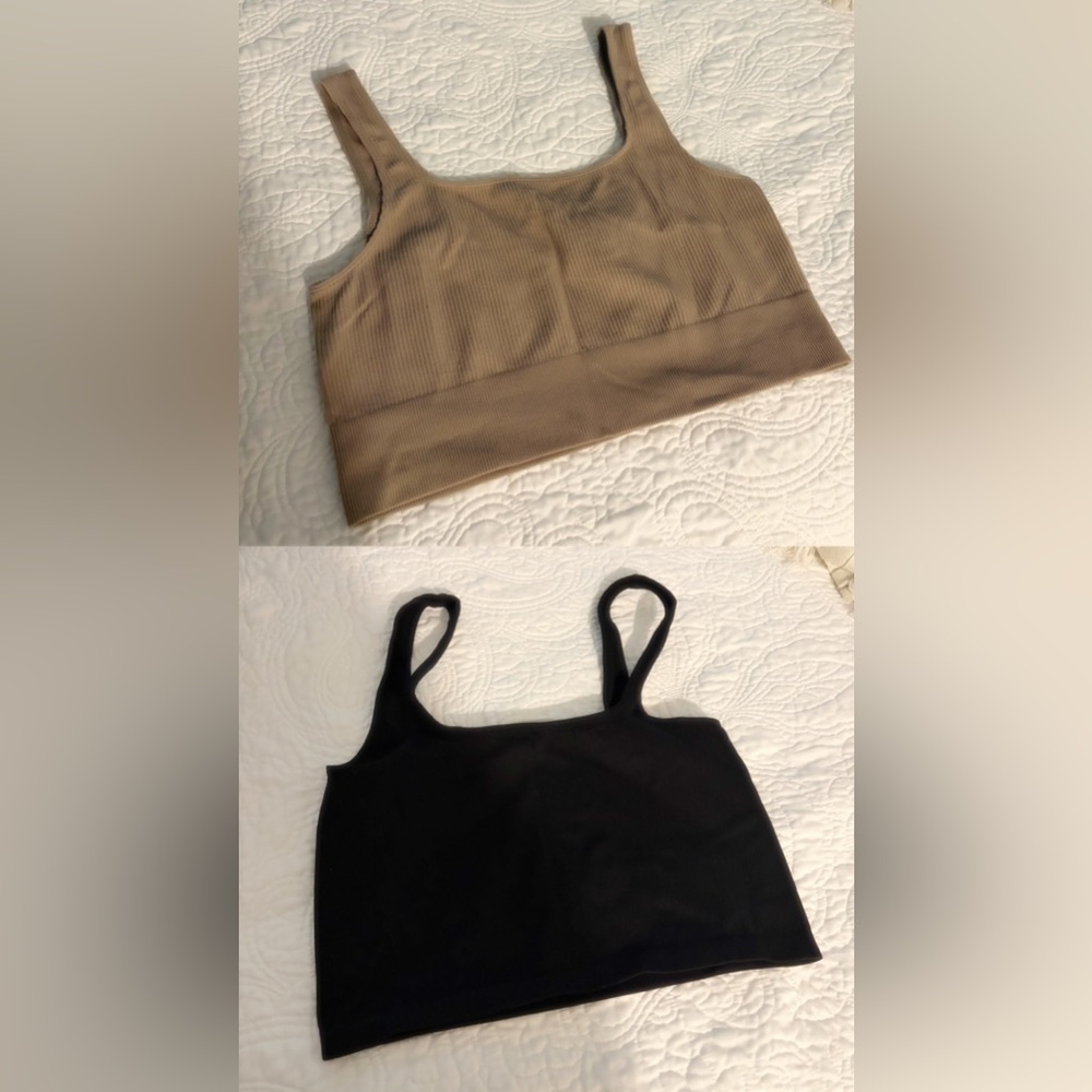 Seamless Ribbed Tank Top Crop Bundle